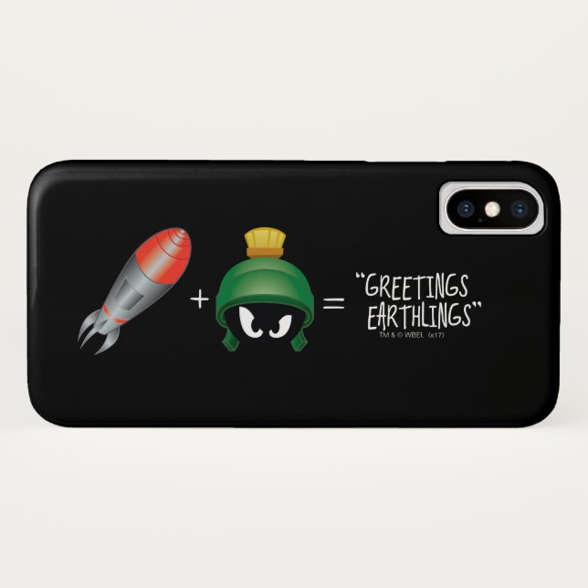 Capa Para iPhone, Case-Mate MARVIN, A Equação Emoji MARTIAN™ (Verso (Horizontal))