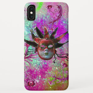 Capa Para iPhone XS Max MASCARADA de Festa de MÁSCARA NEGRA VERMELHA