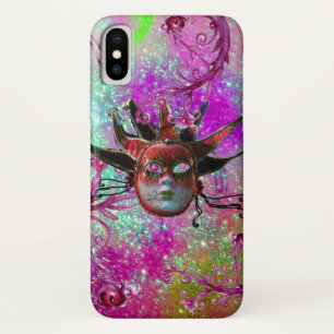 Capa Para iPhone Da Case-Mate MASCARADA de Festa de MÁSCARA NEGRA VERMELHA