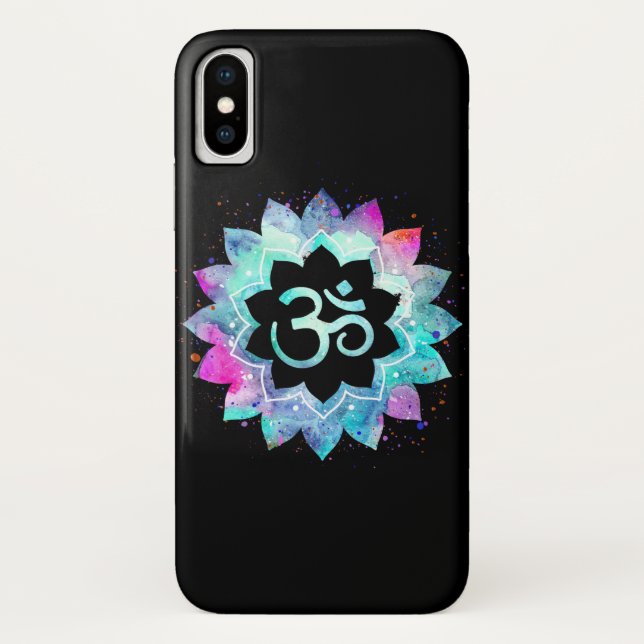 Capa Para iPhone, Case-Mate Massagem OM da ioga de Reiki do curandeiro da (Verso)
