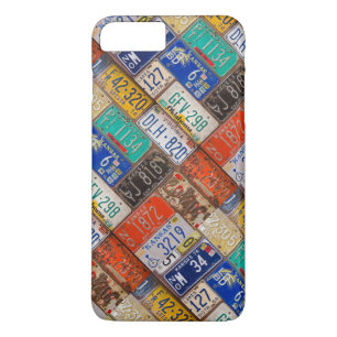 Capa iPhone 8 Plus/7 Plus Matrículas retros velhas do carro