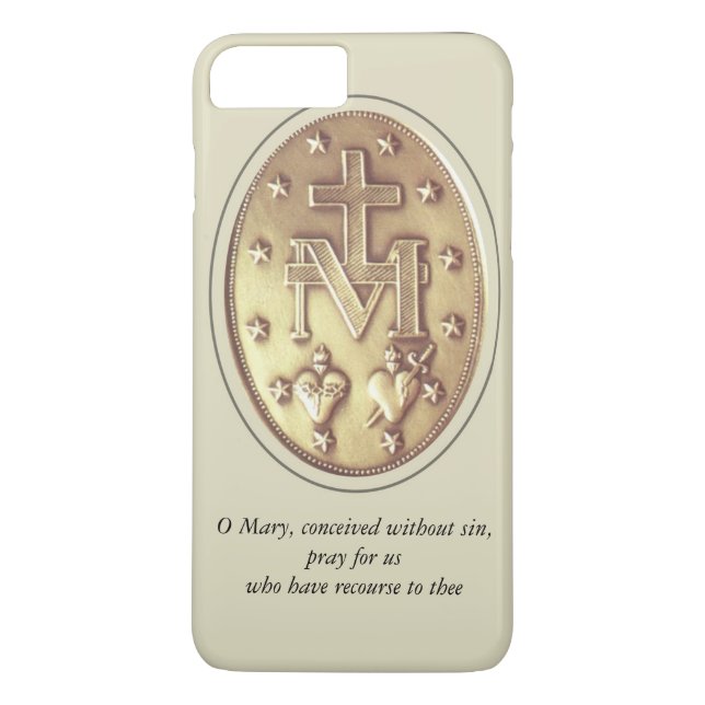 Capa Para iPhone, Case-Mate medalha milagrosa (Verso)