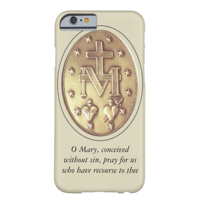 Capa Para iPhone, Case-Mate medalha milagrosa (Verso)