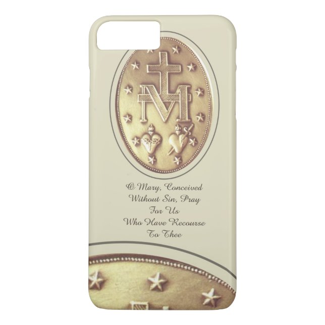 Capa Para iPhone, Case-Mate medalha milagrosa (Verso)