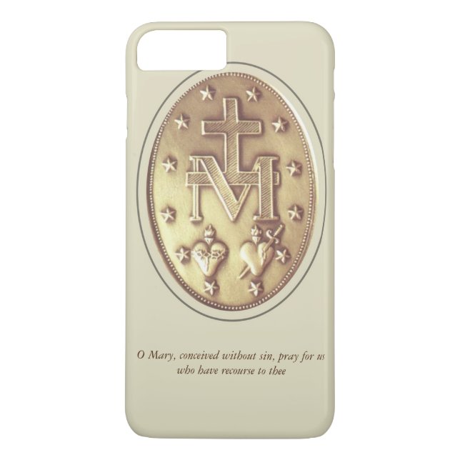 Capa Para iPhone, Case-Mate medalha milagrosa (Verso)