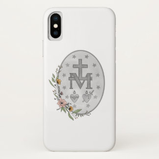 Capa Para iPhone Da Case-Mate Medalha Miraculosa Floral