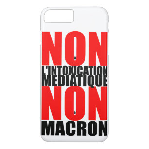 CAPA iPhone 8 PLUS/7 PLUS MEDIATIQUE NÃO À I'INTOXICAÇÃO