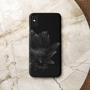 Capa Para iPhone Da Case-Mate Meditação de Yoga Design de Flor Lotus abre Cinzas