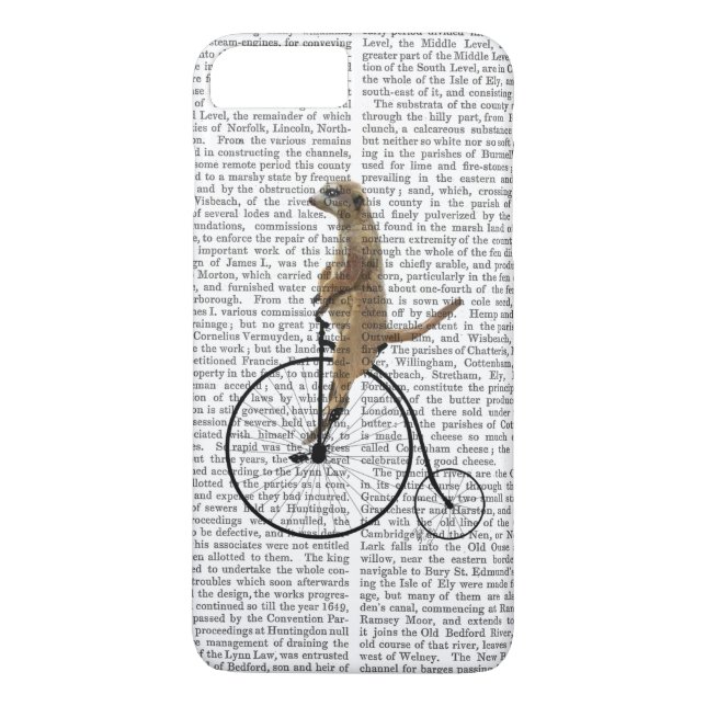 Capa Para iPhone, Case-Mate Meerkat em Black Penny Farthing (Verso)