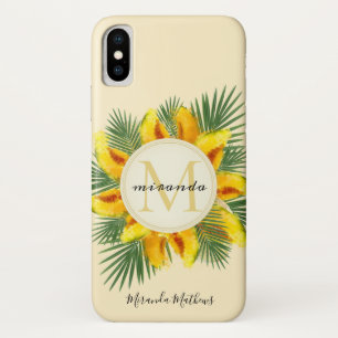 Capa Para iPhone Da Case-Mate Melão de Cores Aquáticas Folhas Tropicais Monogr