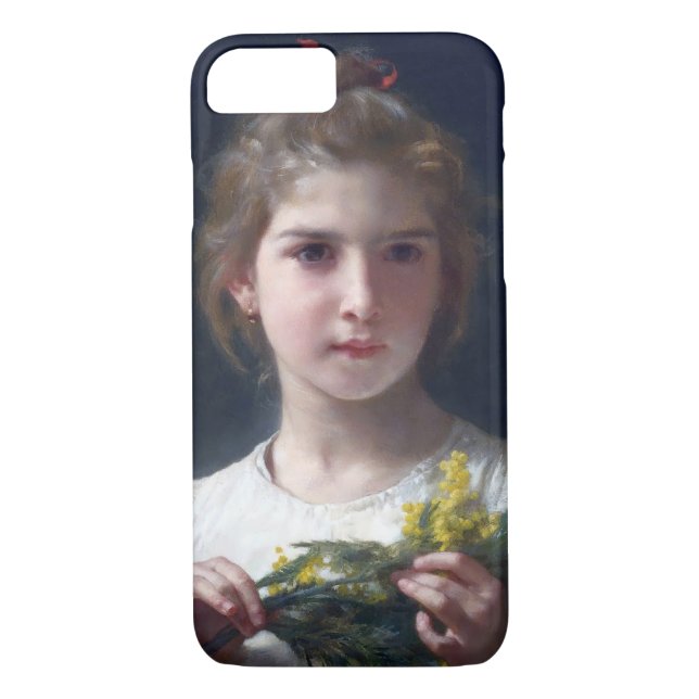 Capa Para iPhone, Case-Mate Menina com Mimosa, Bouguereau (Verso)