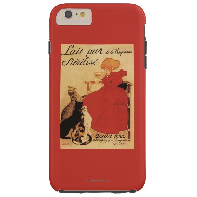 Capa Para iPhone, Case-Mate Menina do leite de Vingeanne com gatos (Verso)