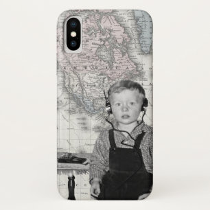 Capa Para iPhone Da Case-Mate Menino com Mapa de Rádio Cristal
