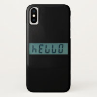 Mensagem de exibição eletrônica Hello