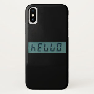 Capa Para iPhone Da Case-Mate Mensagem de exibição eletrônica Hello