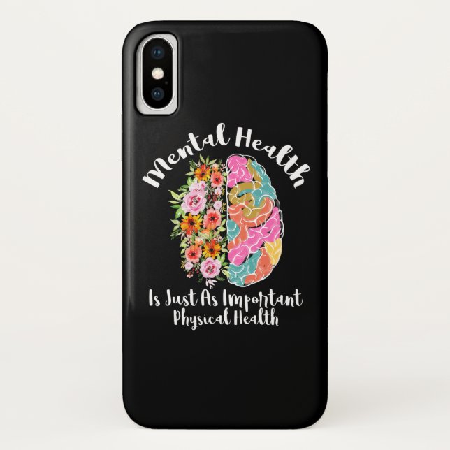 Capa Para iPhone, Case-Mate Mental Health Is Just As Physical Health Brain (Verso)
