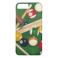 Mesa de Billiards da vida com bolas e giz