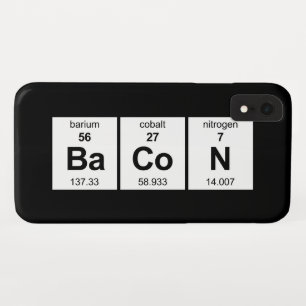 Capa Para iPhone XR Mesa periódica do bacon