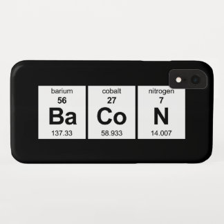 Capa Para iPhone XR Mesa periódica do bacon