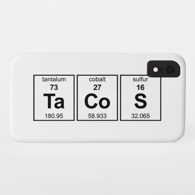 Capa Para iPhone, Case-Mate Mesa periódica dos TaCoS (Verso (Horizontal))