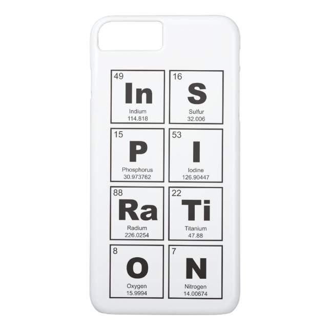 Capa Para iPhone, Case-Mate Mesa periódica química de elementos: InSPIRTiON (Verso)