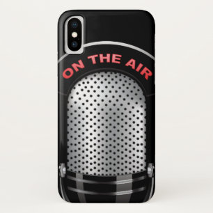 Capa Para iPhone Da Case-Mate Microfone de rádio Vintage