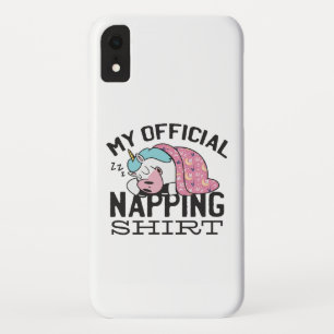 Capa Para iPhone Da Case-Mate Minha camisa de dormir - Preguiçoso Unicórnio dorm