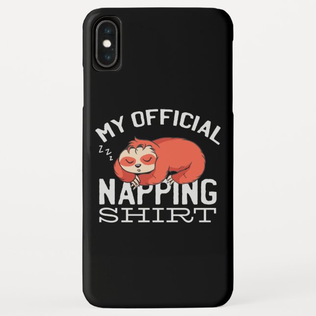 Capa Para iPhone, Case-Mate Minha camisa oficial de dormir - Preguiçoso Sloth (Verso)
