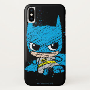 Capa Para iPhone X Mini Batman Sketch