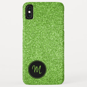 Capa Para iPhone Da Case-Mate Mínimo de brilho do verde limão Monograma