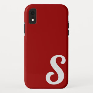 Capa Para iPhone Da Case-Mate Mínimo Monograma Vermelho Personalizar