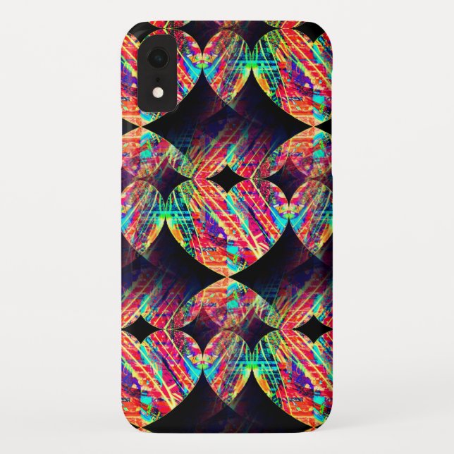 Capa Para iPhone, Case-Mate MiniPhone/iPad Neon Heart em 3D (Verso)