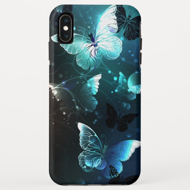 Capa Para iPhone, Case-Mate Mint Night Butterflies (Verso)