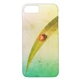Capa iPhone 8/ 7 Minúscula Ladybug Leaf iPhone / iPad