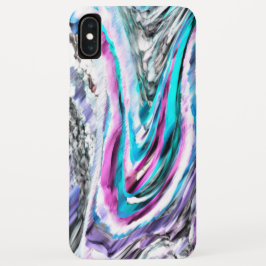 Capa Para iPhone Da Case-Mate misto de gradiente e chuviscado, ciano e rosa