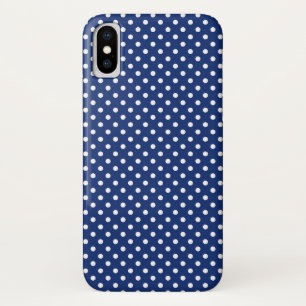 Capa Para iPhone X Modele com bolinhas brancas 2