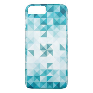 Capa Para iPhone Da Case-Mate Modelo geométrico abstrato do fundo do azul