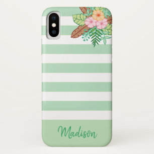 Capa Para iPhone Da Case-Mate Modern Boho Floral e Stripes