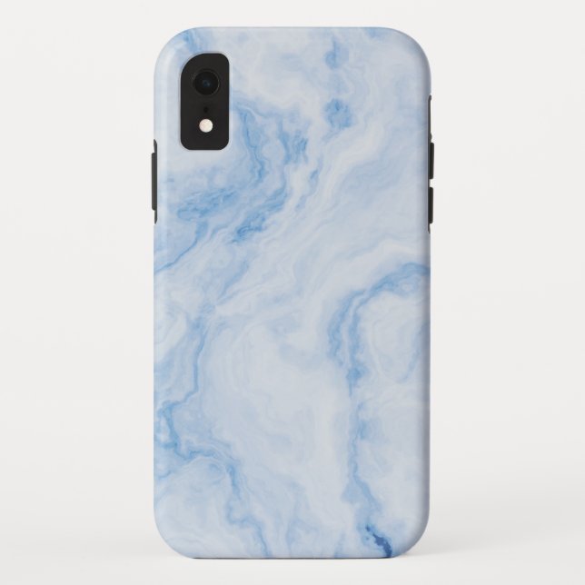 Capa Para iPhone, Case-Mate Modern Stone Dusty Blue Marble (Verso)