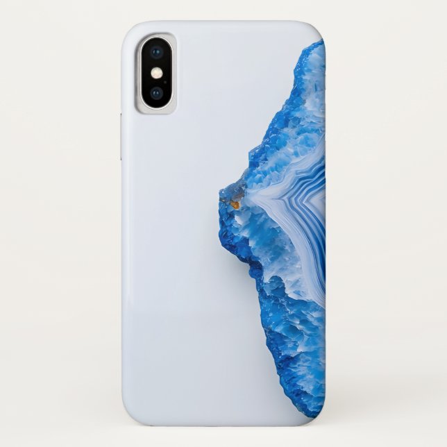 Capa Para iPhone, Case-Mate Modern Stone Dusty Blue Marble (Verso)