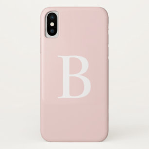 Capa Para iPhone Da Case-Mate Moderno cora o monograma corajoso cor-de-rosa da