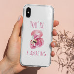 Capa Para iPhone Da Case-Mate Moderno Você É Flagrante Beleza Rosa Flamingo<br><div class="desc">Moderno Você É Flagrante Beleza Rosa Flamingo</div>