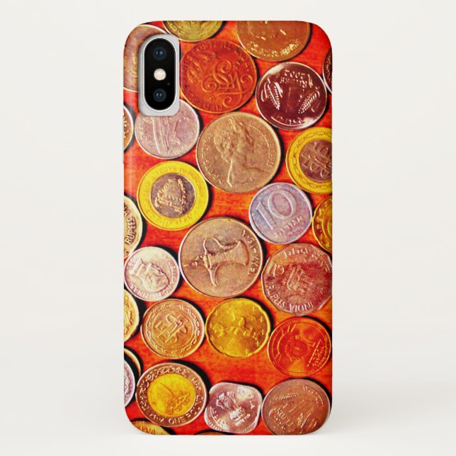 Capa Para iPhone, Case-Mate Moedas do Mundo (Verso)