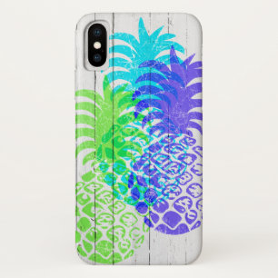 Capa Para iPhone Da Case-Mate Momona afligiu o falso havaiano do abacaxi de