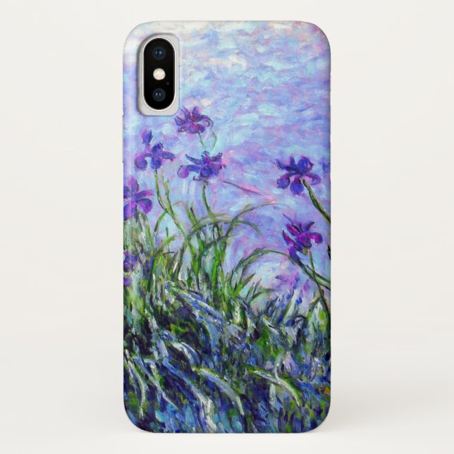Capa Para iPhone, Case-Mate Monet Lilac Irises (Verso)