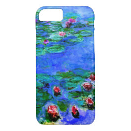 Capa iPhone 8/ 7 Monet - Lírios de Água (vermelho)