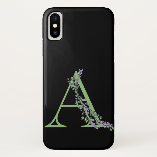 Capa Para iPhone, Case-Mate Monograma A Lavanda Eucalyptus (Verso)
