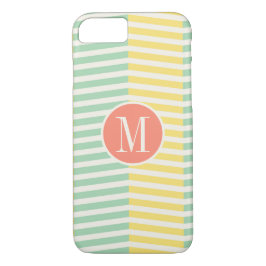 Capa Para iPhone Da Case-Mate Monograma amarelo e verde