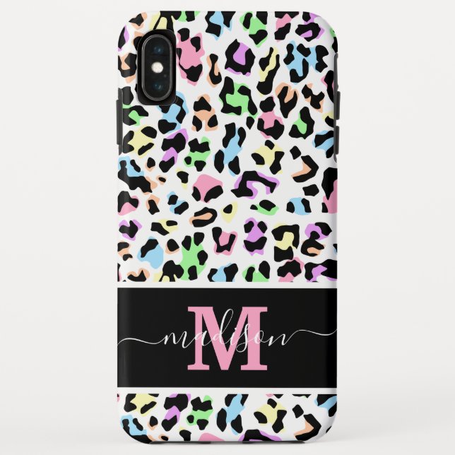 Capa Para iPhone, Case-Mate Monograma Animal Print Leopard Girly (Verso)