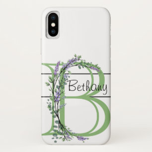 Capa Para iPhone Da Case-Mate Monograma B Lavanda Eucalyptus